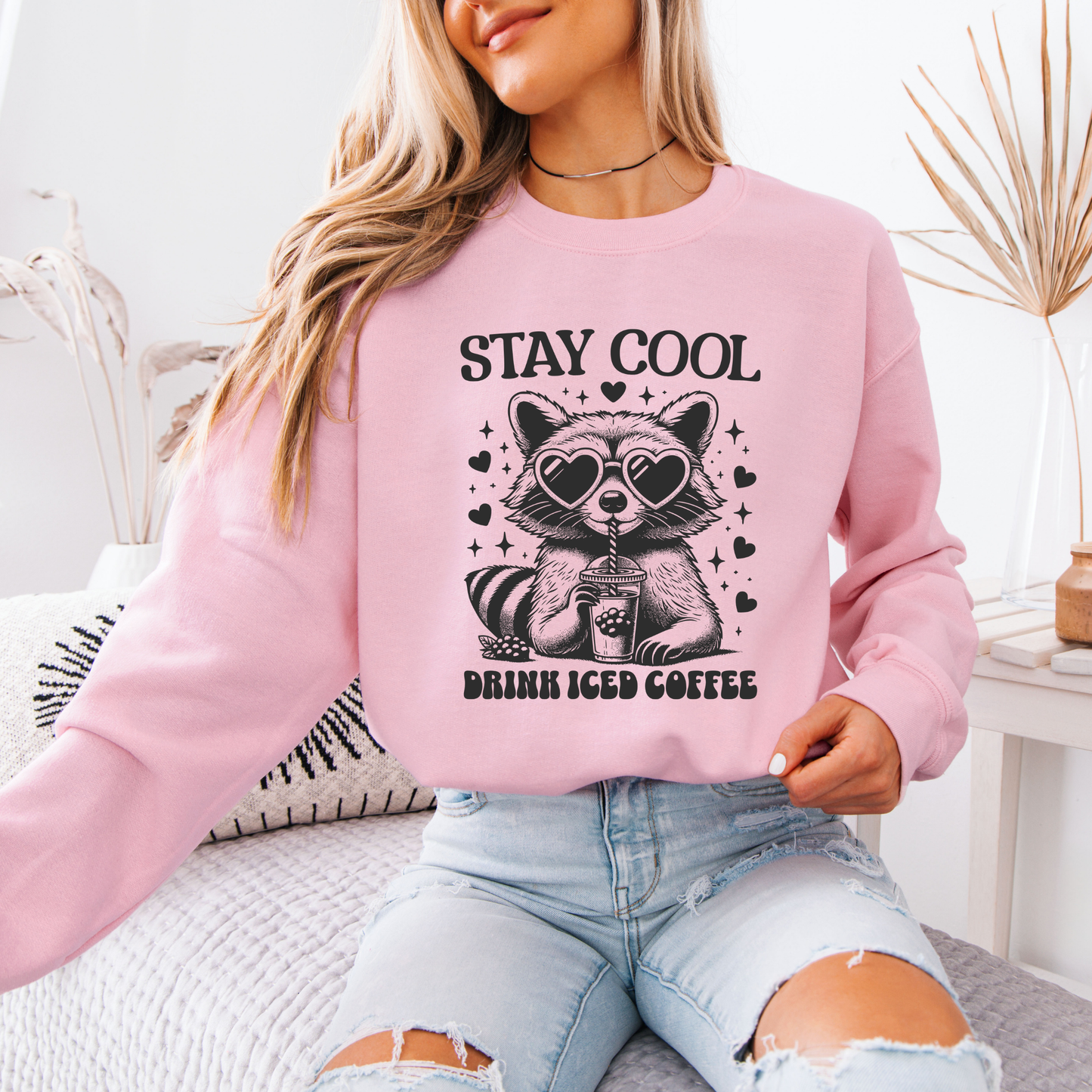 🦝 Stay Cool Raccoon – Iced Coffee Vibes Only ☕❄️💖