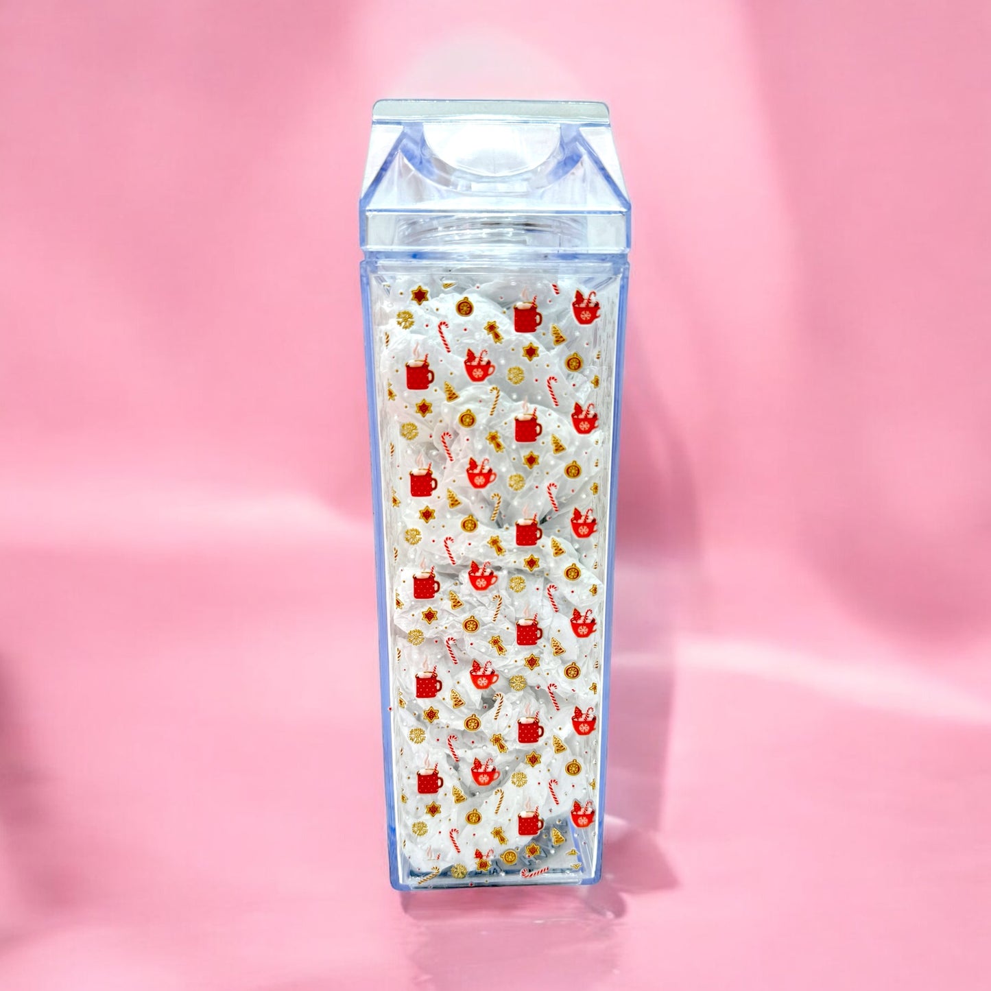 🎅 Christmas Milk Carton Bottle – Hot Cocoa Edition ☕✨