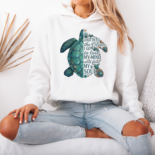 🐢🌊 Into The Ocean Sea Turtle Cozy Hoodie ✨
