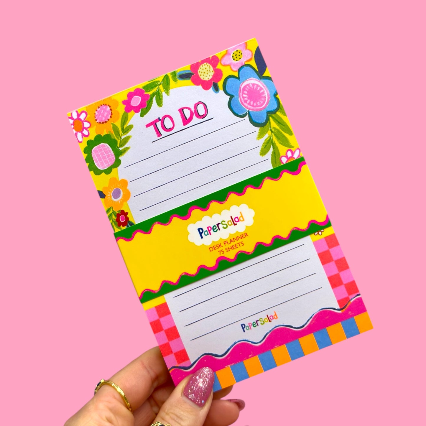 🌸 Floral To-Do Desk Pad – Cute Colourful Planner Sheets ✨🖊️