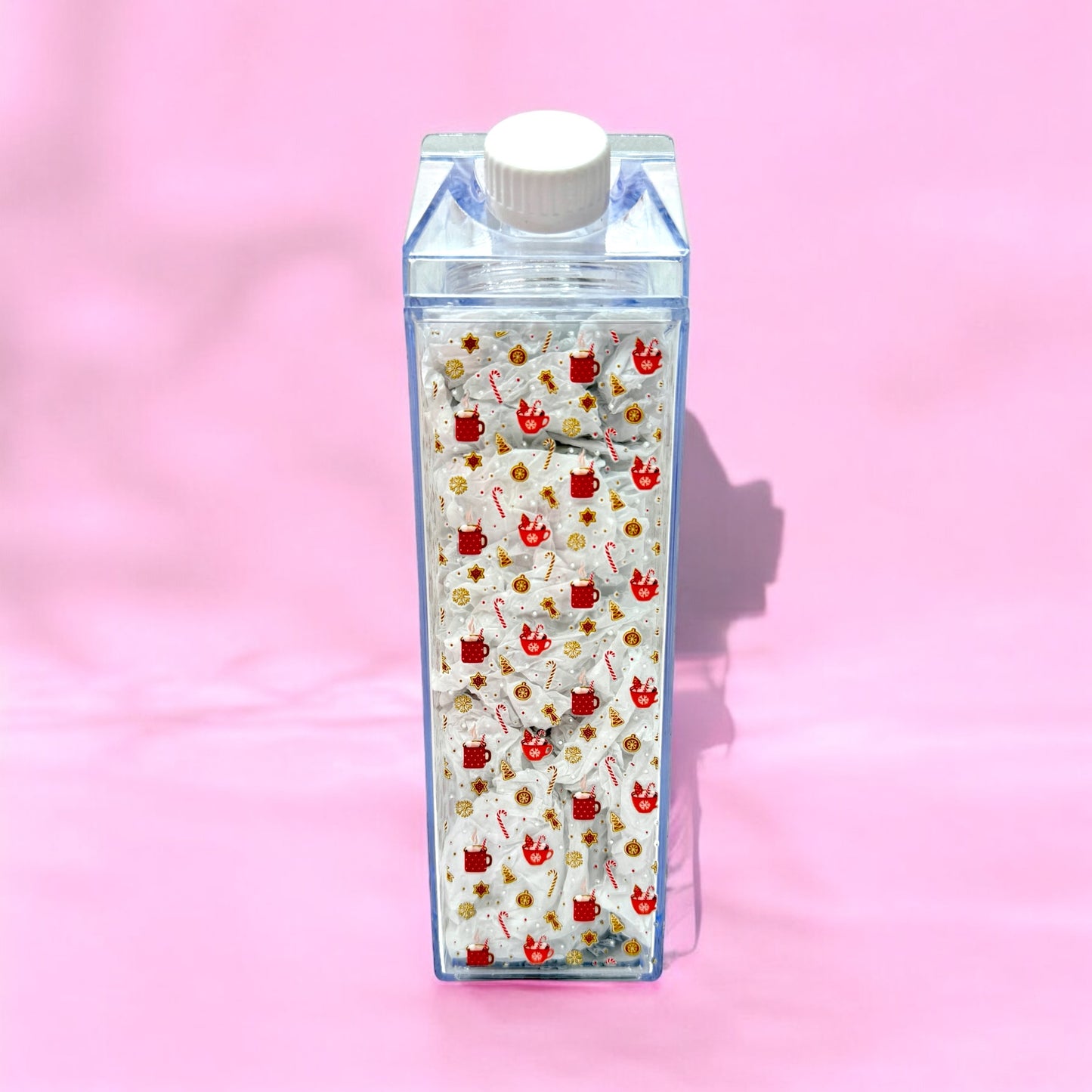 🎅 Christmas Milk Carton Bottle – Hot Cocoa Edition ☕✨