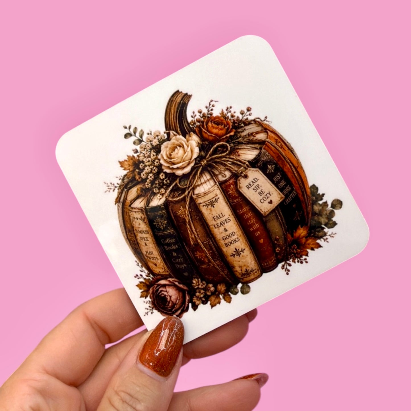 ๐ Autumn Bookish Coasterโจ
