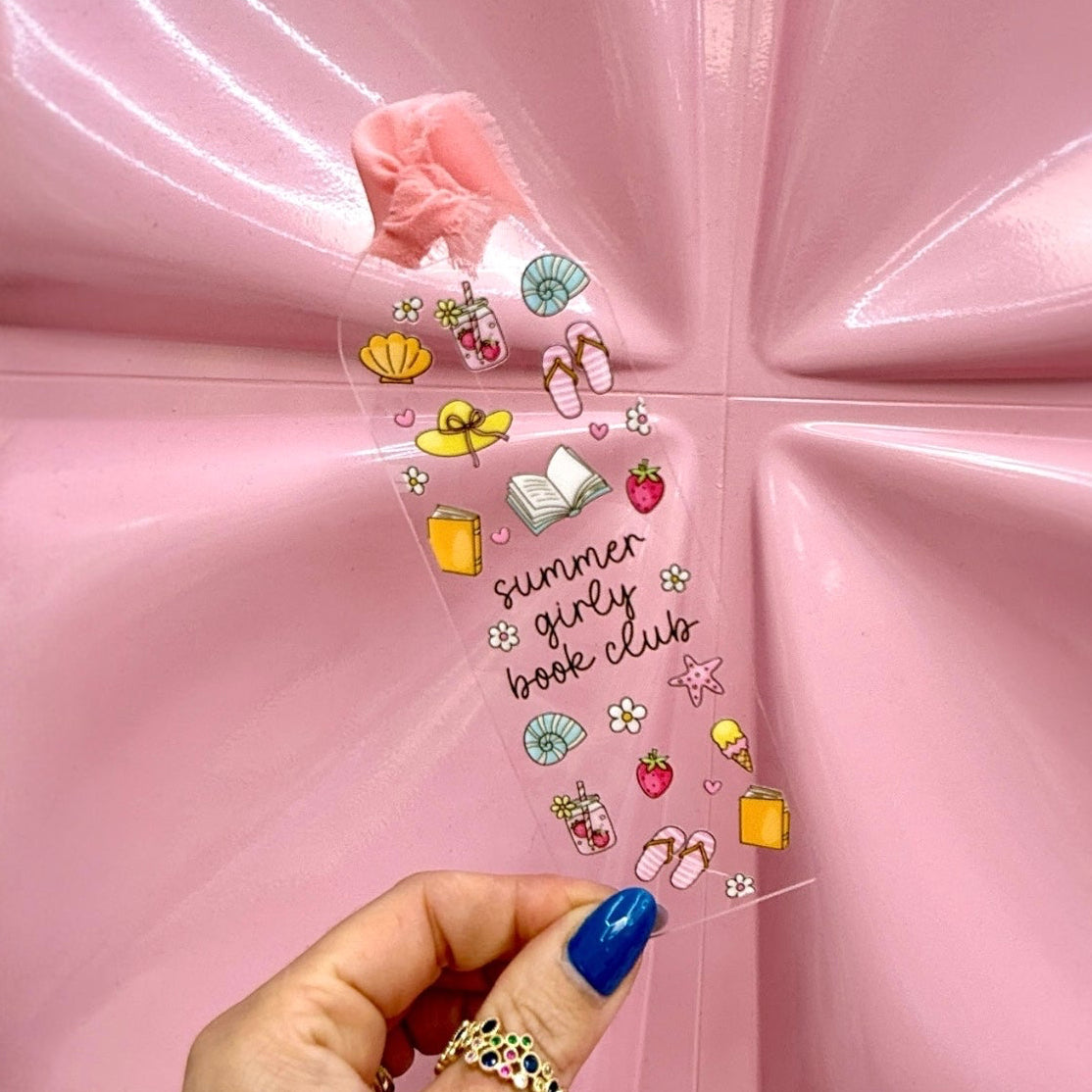☀️📚 Summer Book Club Acrylic Bookmark 📚
