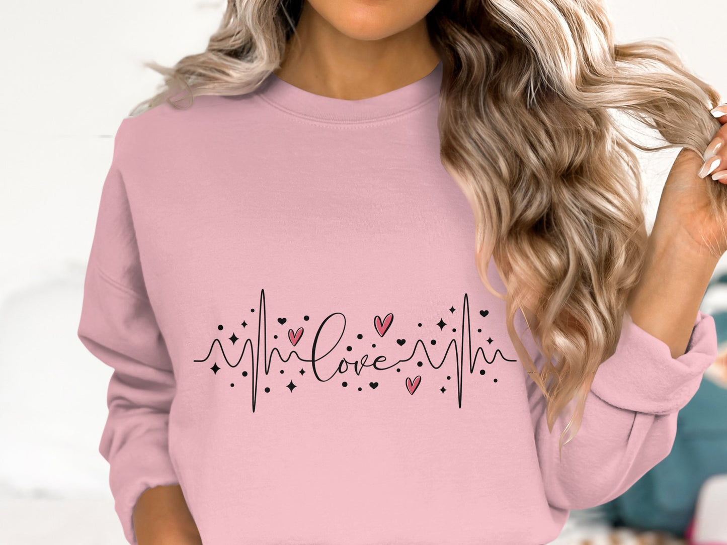 Heartbeat of Love - Cotton Sweatshirt