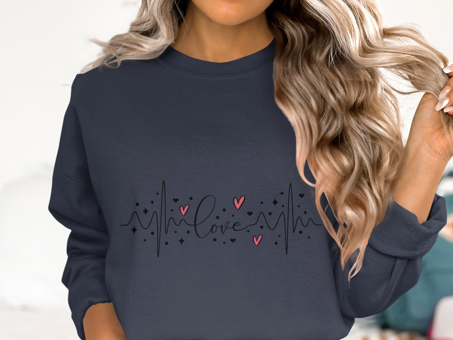 Heartbeat of Love - Cotton Sweatshirt