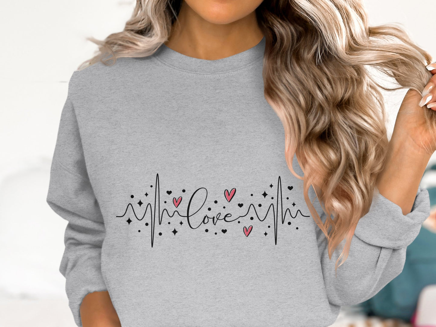 Heartbeat of Love - Cotton Sweatshirt