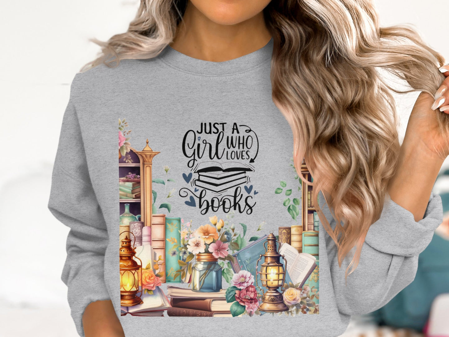 Library Dreams Cotton Sweatshirt