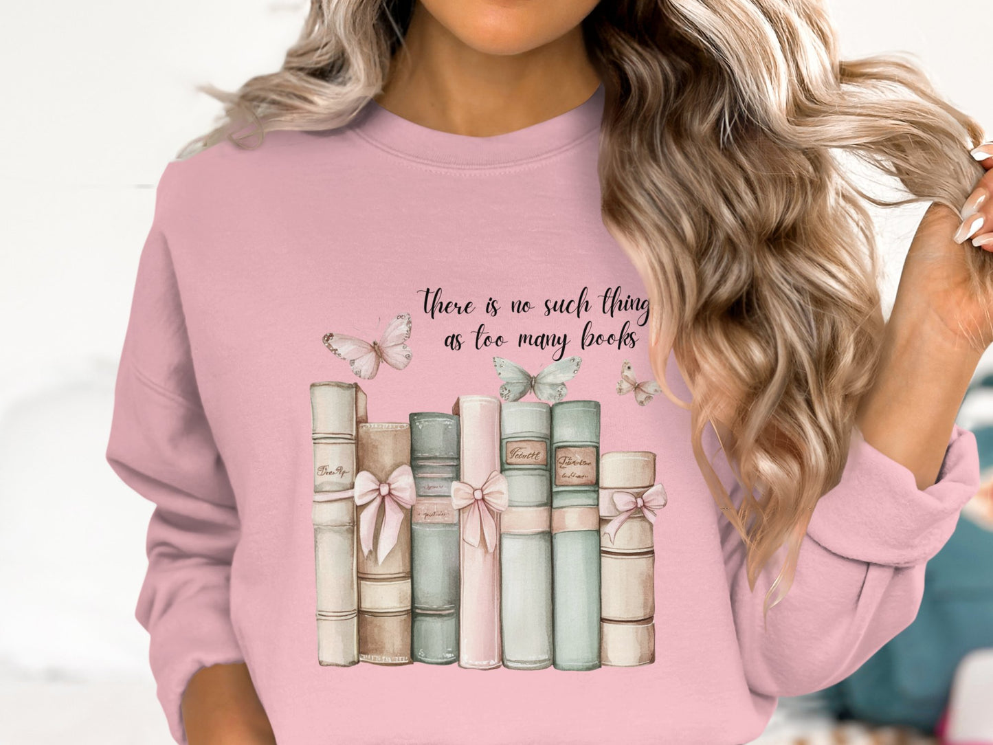 Butterfly Library Cotton Sweatshirt