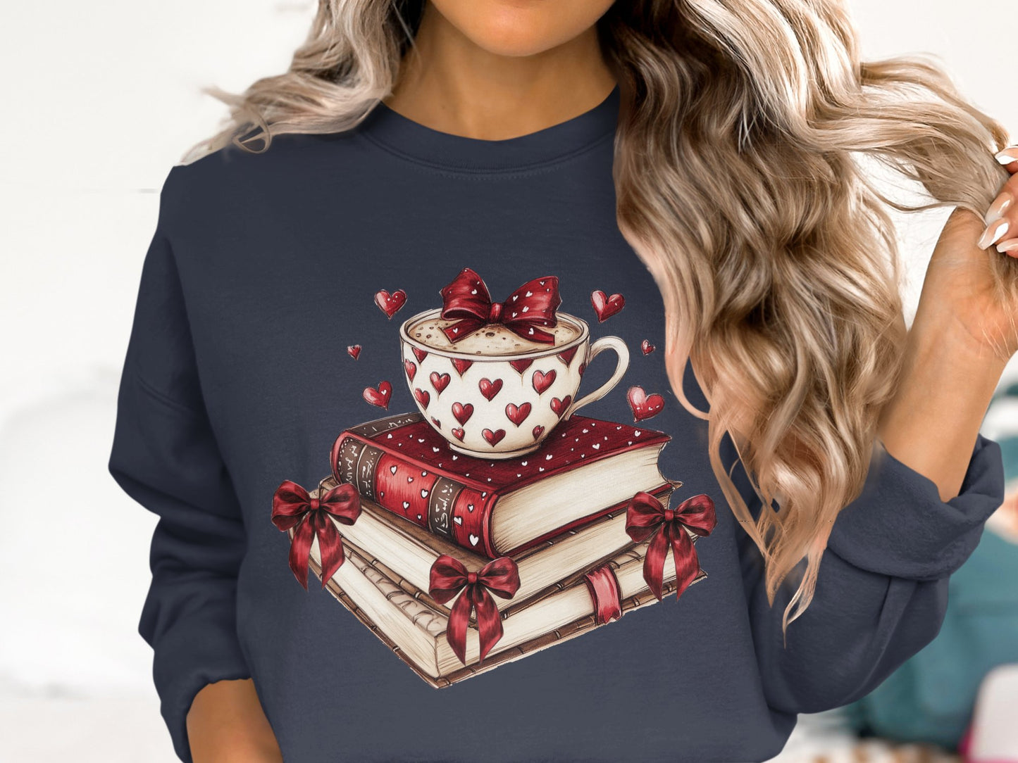 Cup of Love & Stories - Cotton Sweatshirt