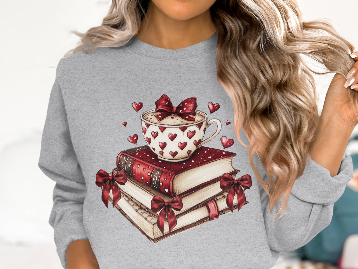 Cup of Love & Stories - Cotton Sweatshirt