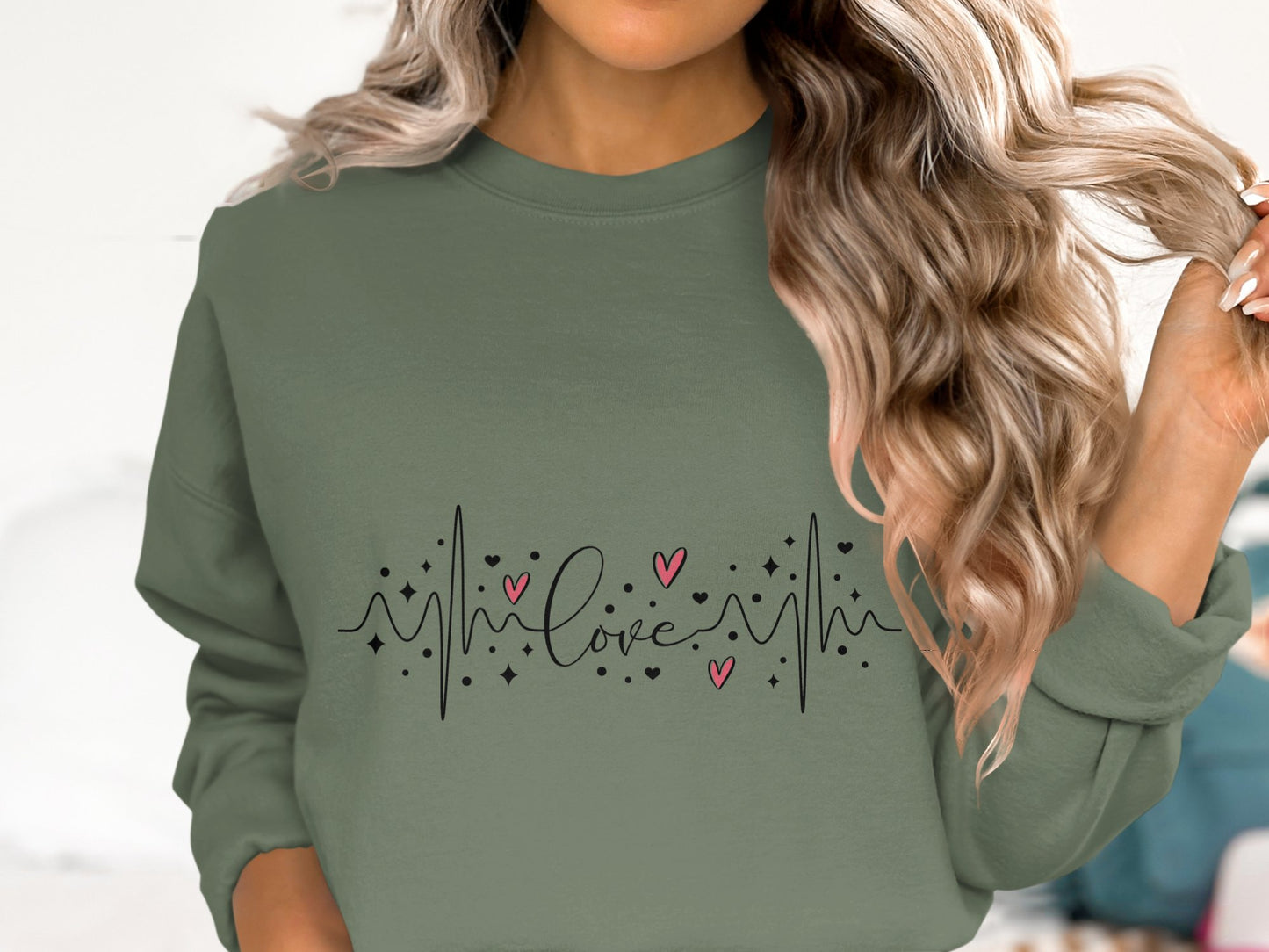 Heartbeat of Love - Cotton Sweatshirt