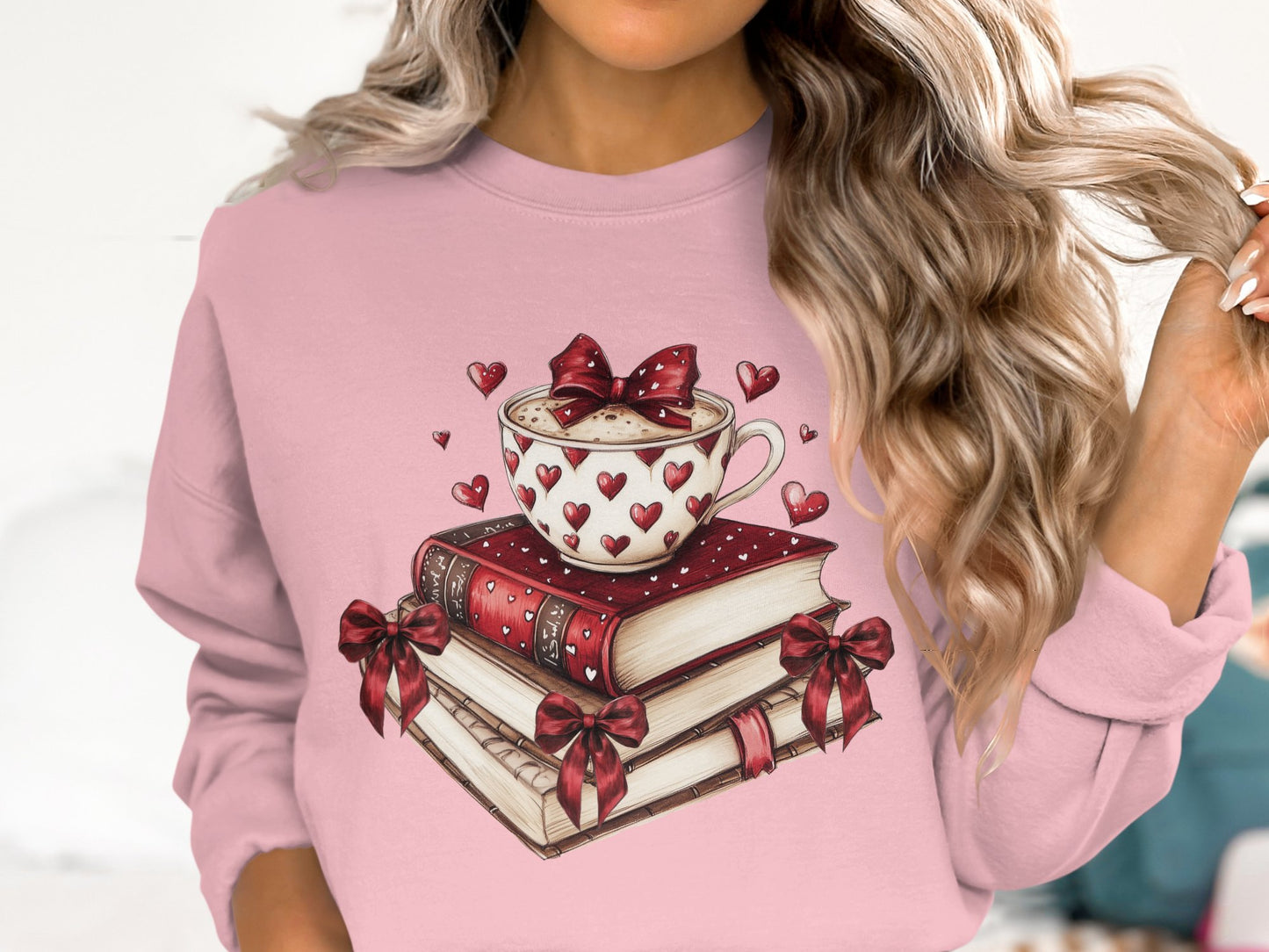 Cup of Love & Stories - Cotton Sweatshirt