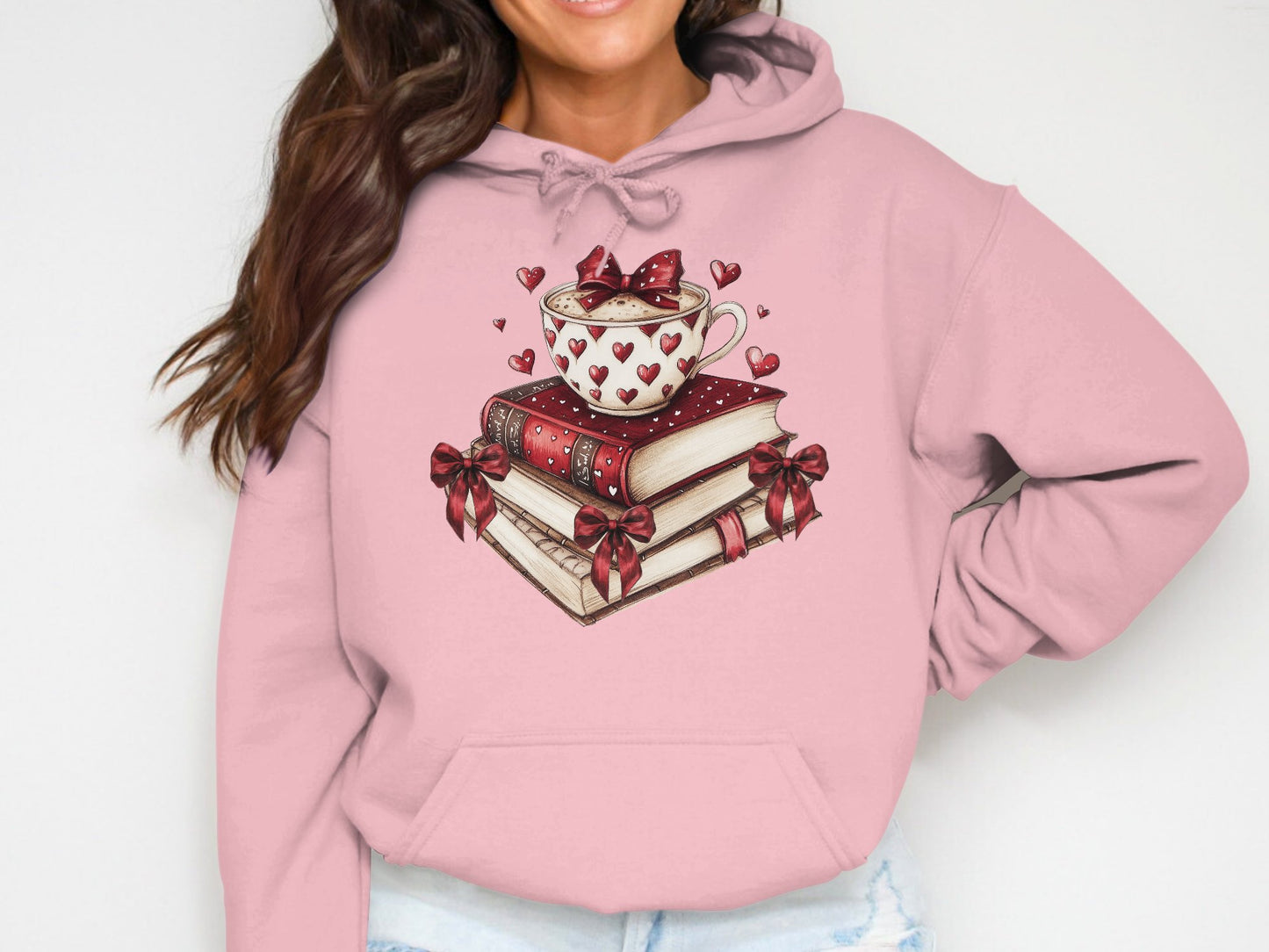 Cup of Love & Stories - Cotton Hoodie