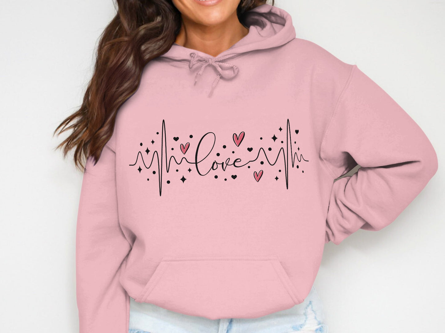 Heartbeat of Love - Cotton Hoodie