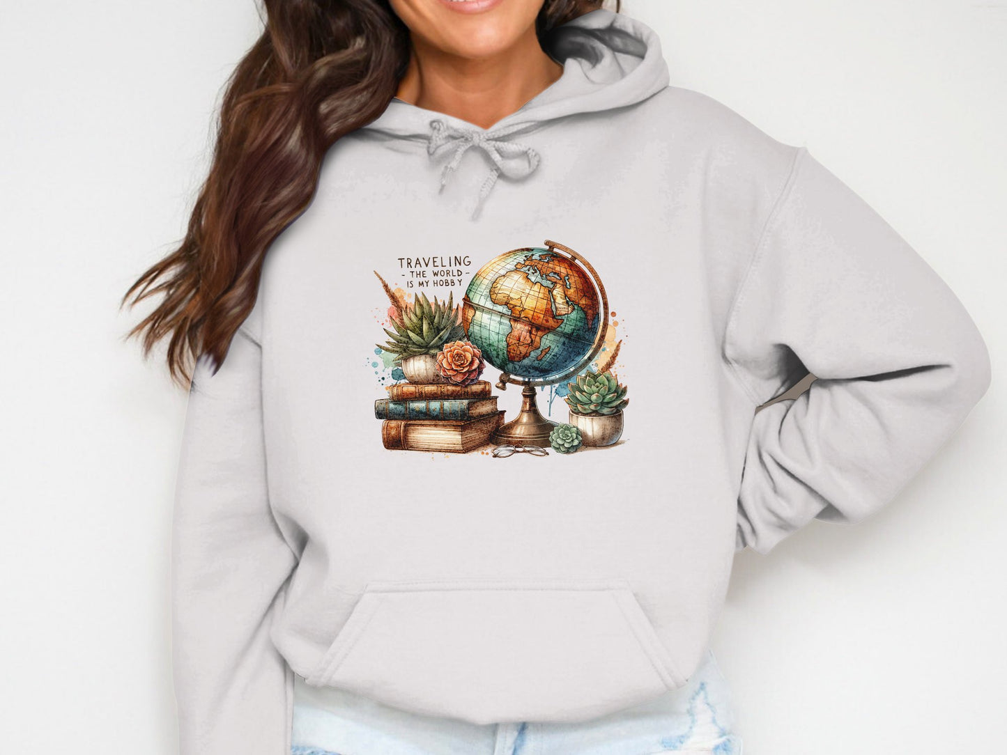 Travel Is My Hobby Cotton Hoodie