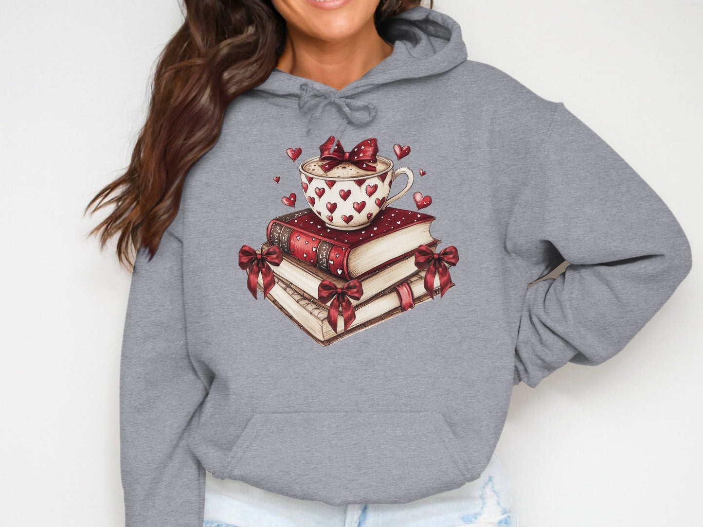 Cup of Love & Stories - Cotton Hoodie