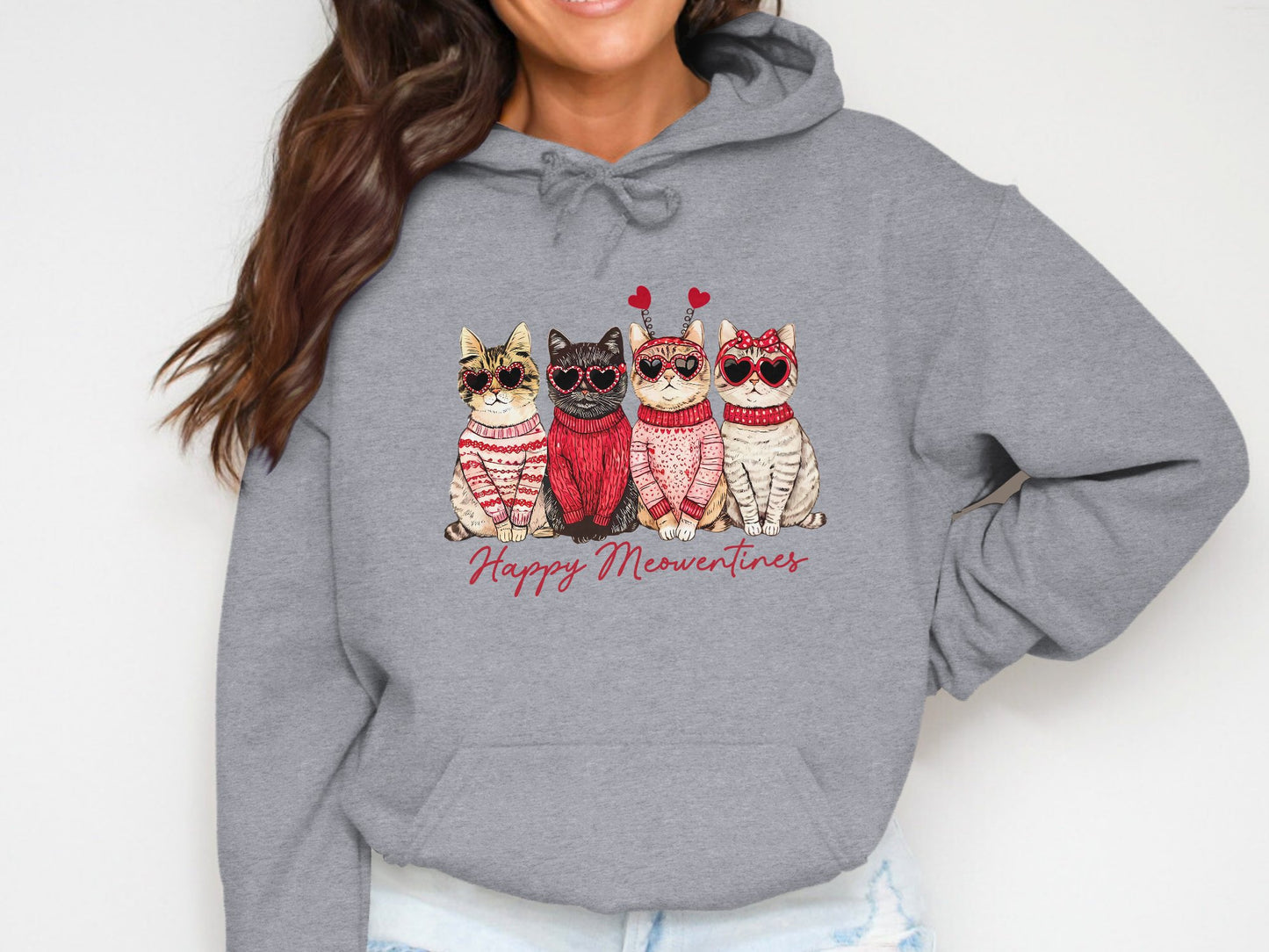 Purr-fect Meowentine - Cotton Hoodie