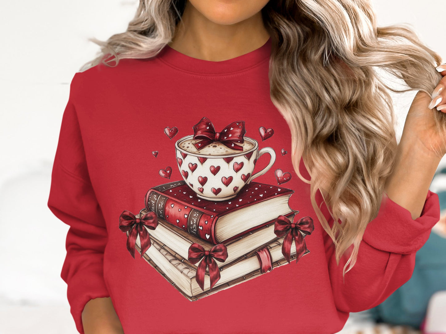 Cup of Love & Stories - Cotton Sweatshirt