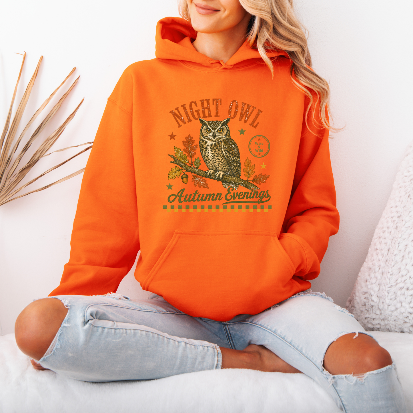 🦉 Night Owl Autumn Evenings Hoodie 🍂✨