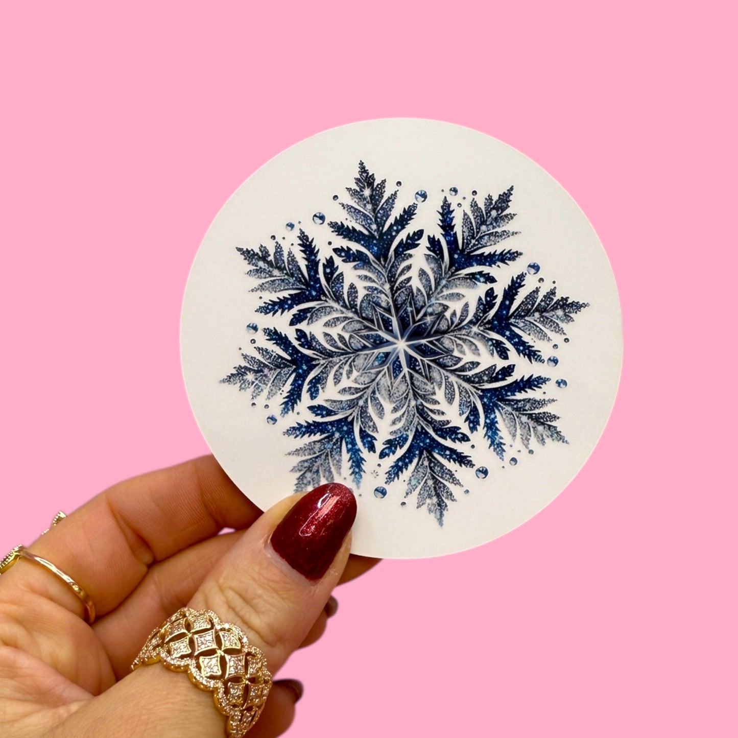 ❄️ Frosted Snowflake Coaster ❄️