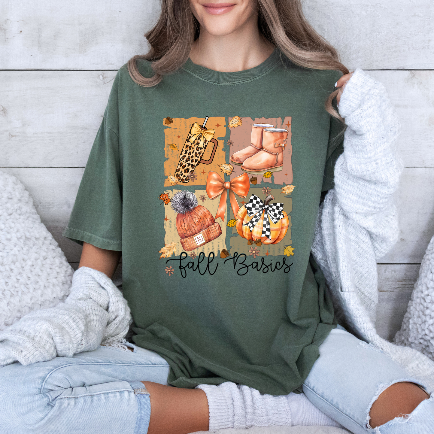 🍂👢 Fall Basics Cozy Tee 🎃🧣 🎃☕ 100% Organic cotton