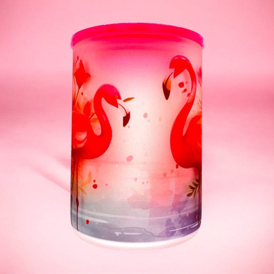 Flamingo Bloom 16oz Frosted Mug 🦩🌺✨