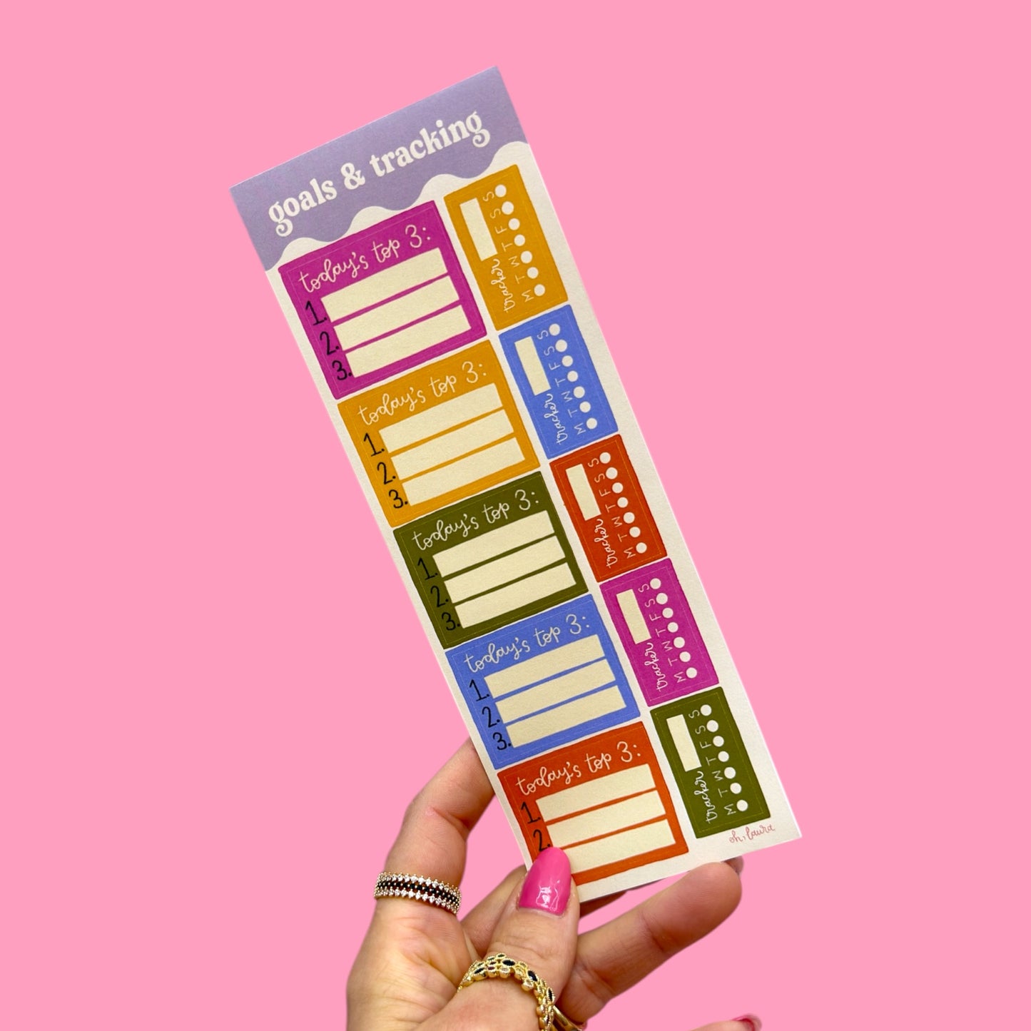 Daily Goals & Tracking Stickers ✨📋 Designed & Printed in the UK