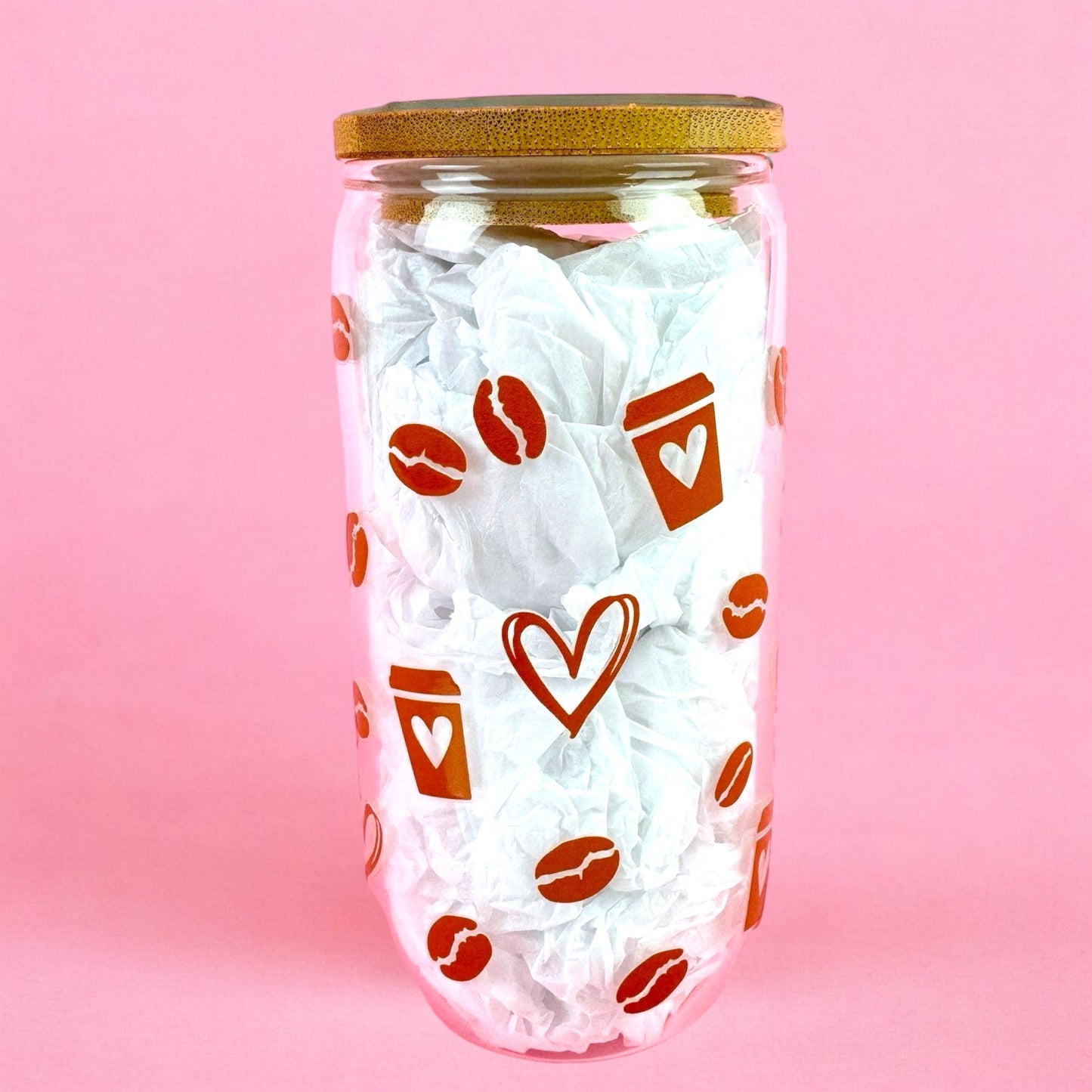 But First Coffee 16oz (455ml) Iced Coffee Glass Cup