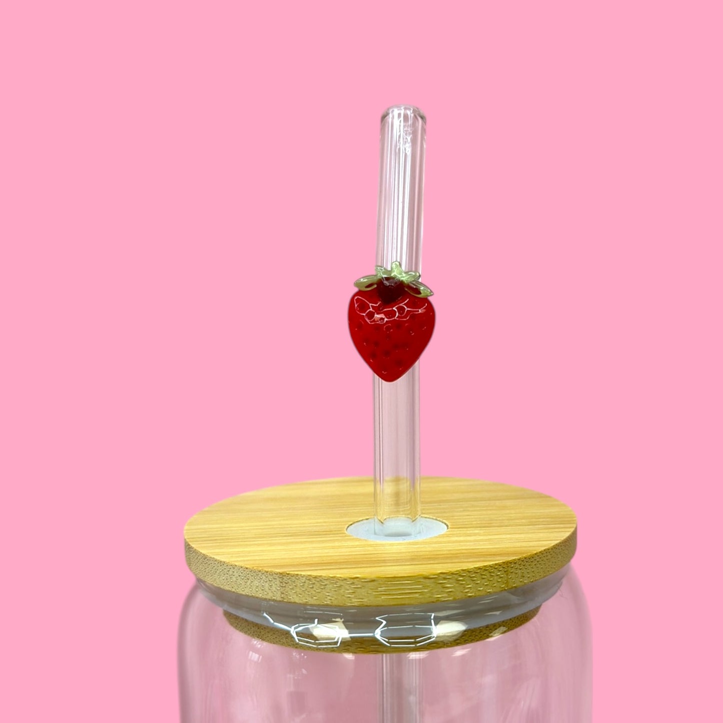 🍓 Sweet Strawberry Glass Straw ✨