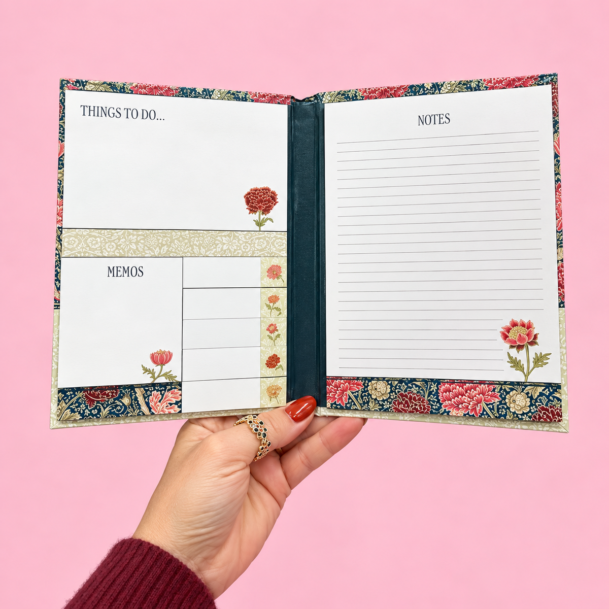 🌸 William Morris Cray Sticky Notes Folder 🌸
