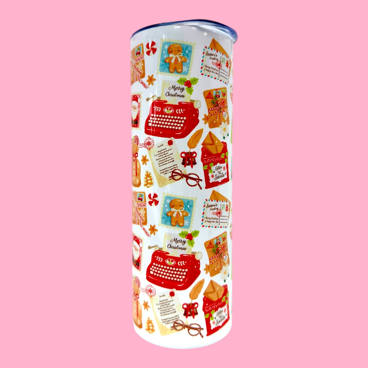 🎄 Christmas Letters 20oz Tumbler ✉️✨