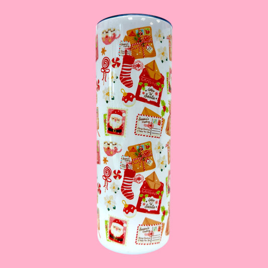 🎄 Christmas Letters 20oz Tumbler ✉️✨