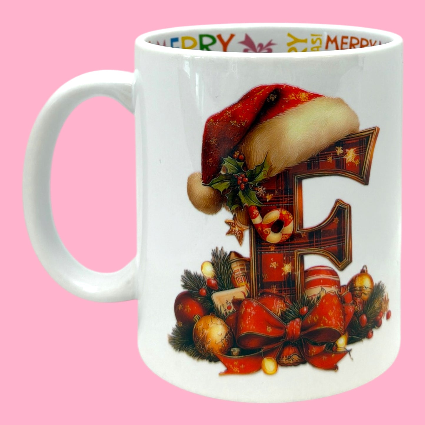 🎅 Festive Initial 11oz Christmas Mug✨