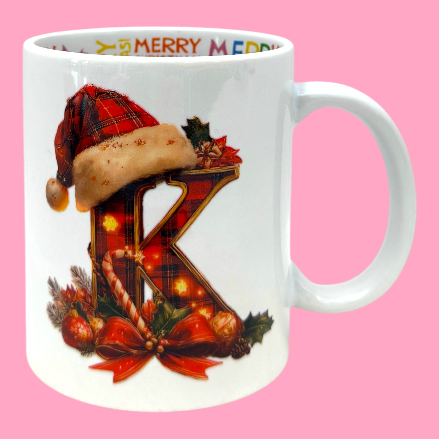 🎅 Festive Initial 11oz Christmas Mug✨