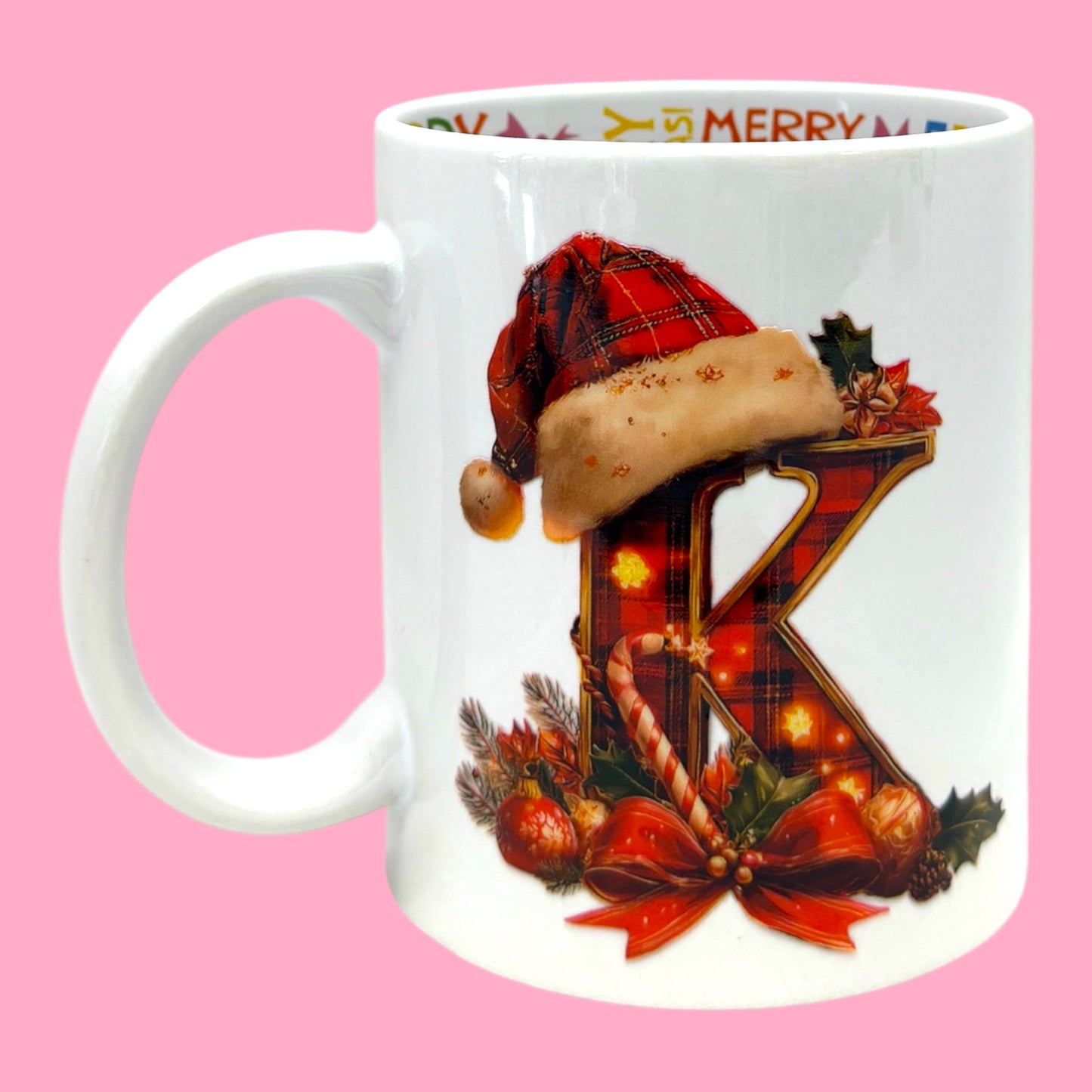 🎅 Festive Initial 11oz Christmas Mug✨