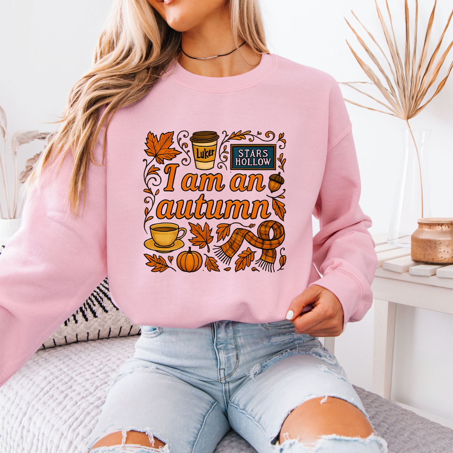 🍁 Autumn Aesthetic Sweatshirt | Pumpkin Spice Season ☕🧡