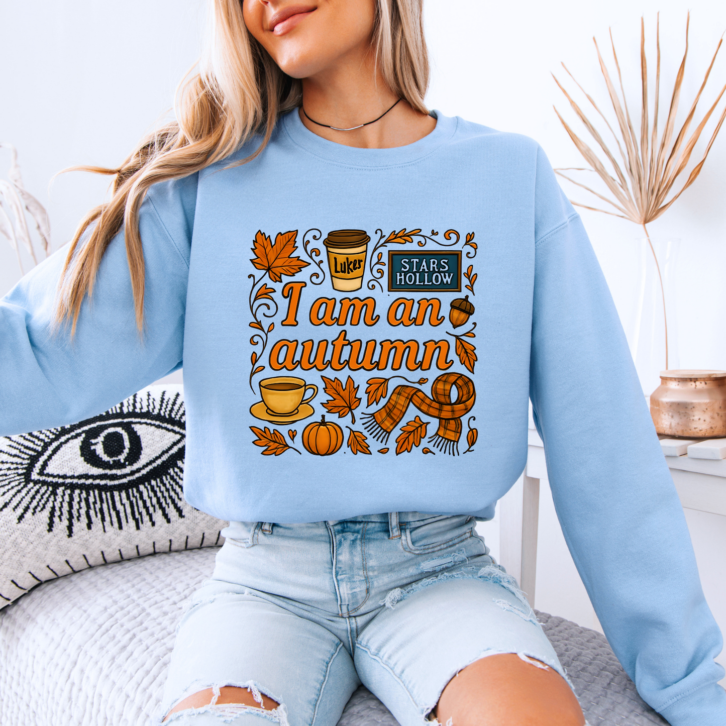 🍁 Autumn Aesthetic Sweatshirt | Pumpkin Spice Season ☕🧡