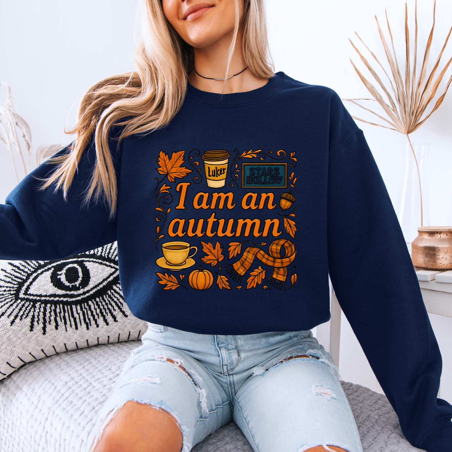 🍁 Autumn Aesthetic Sweatshirt | Pumpkin Spice Season ☕🧡