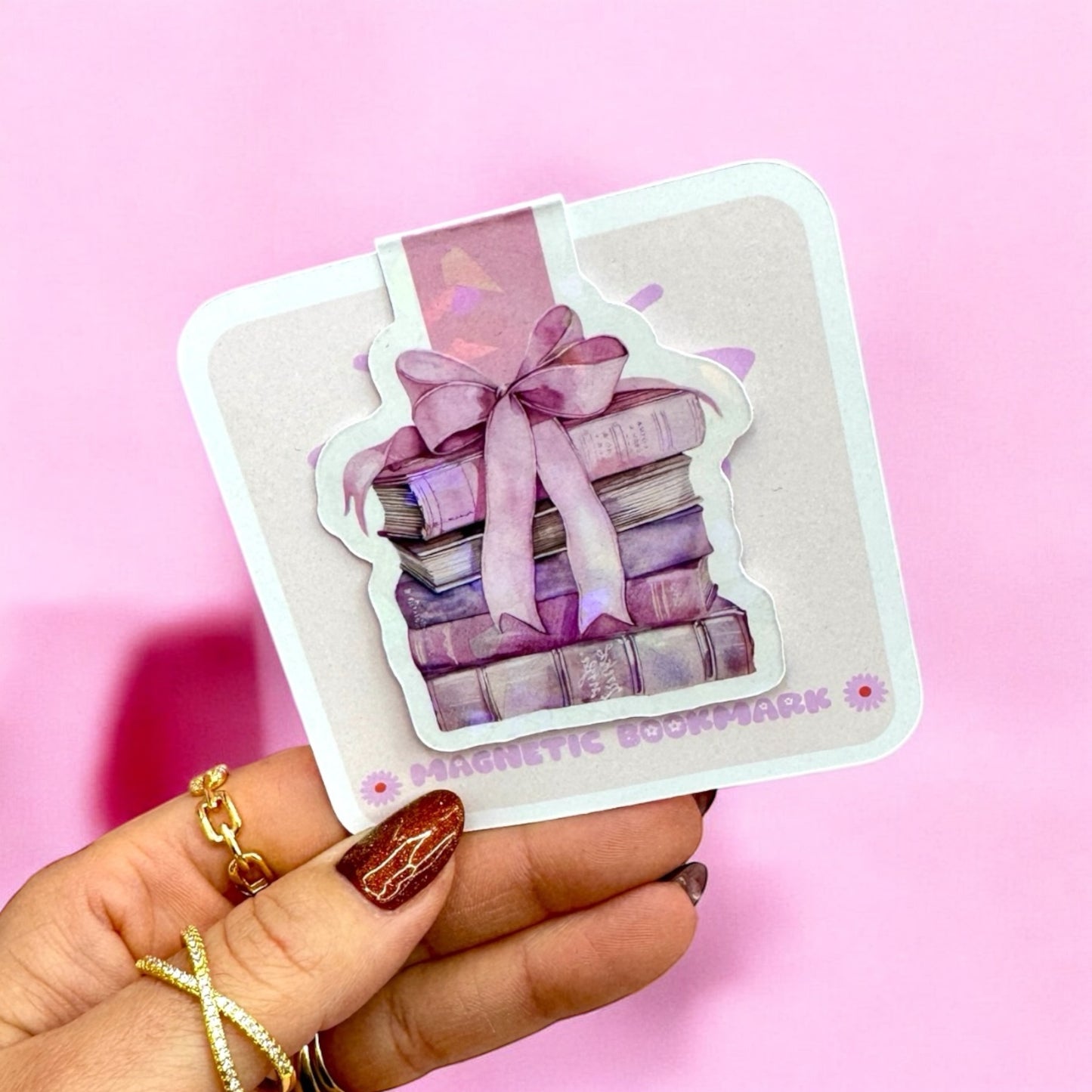 🎀Gift-Wrapped Reads Magnetic Bookmark✨