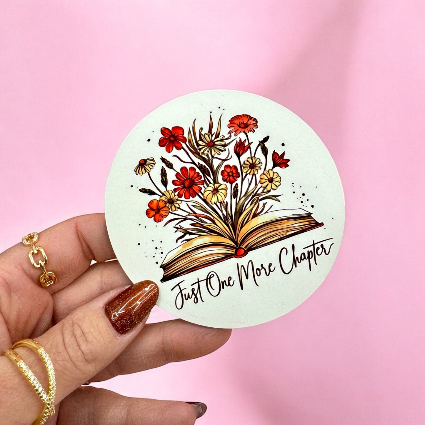 “Just One More Chapter” Bookish Coaster☕️