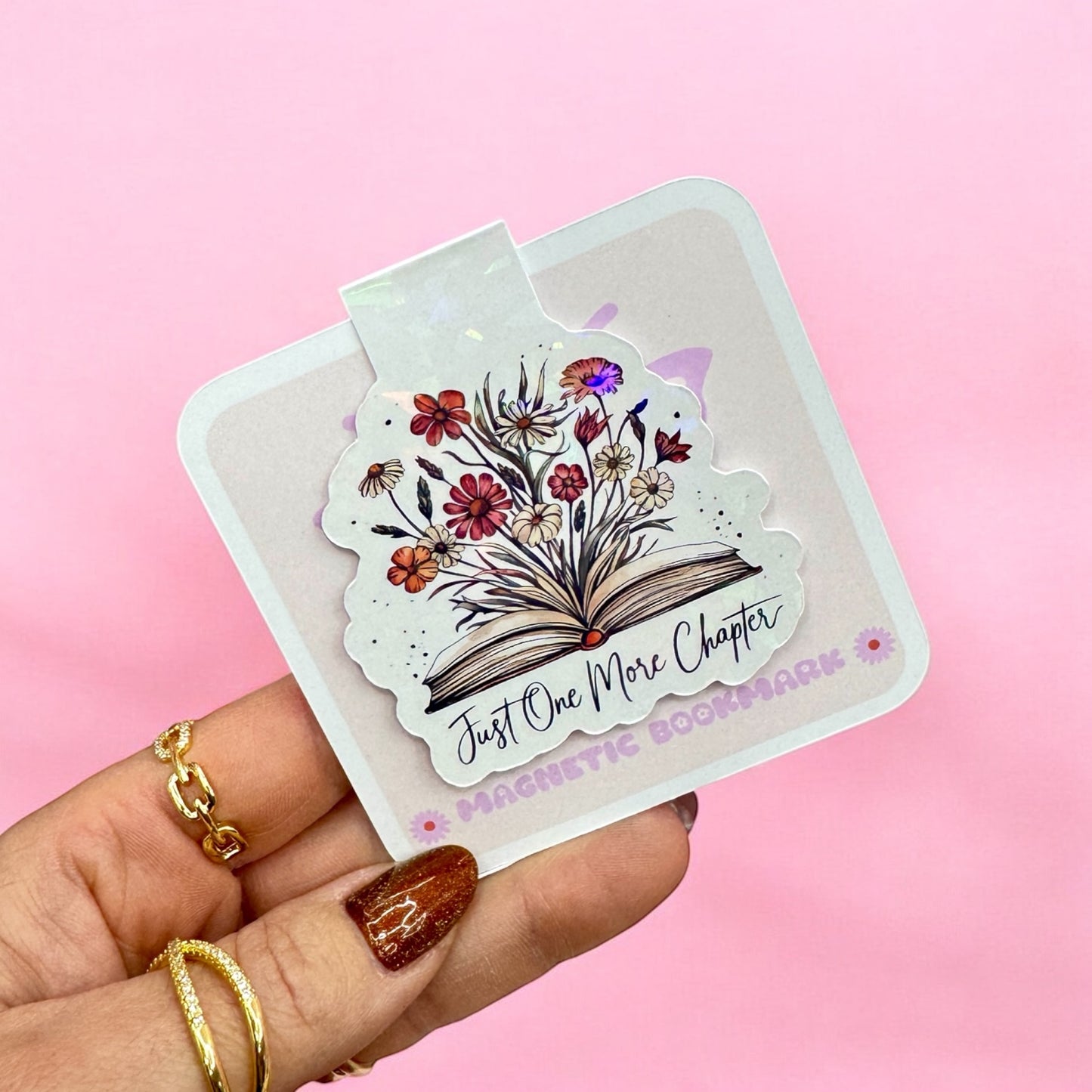“Just One More Chapter” Magnetic Bookmark📚