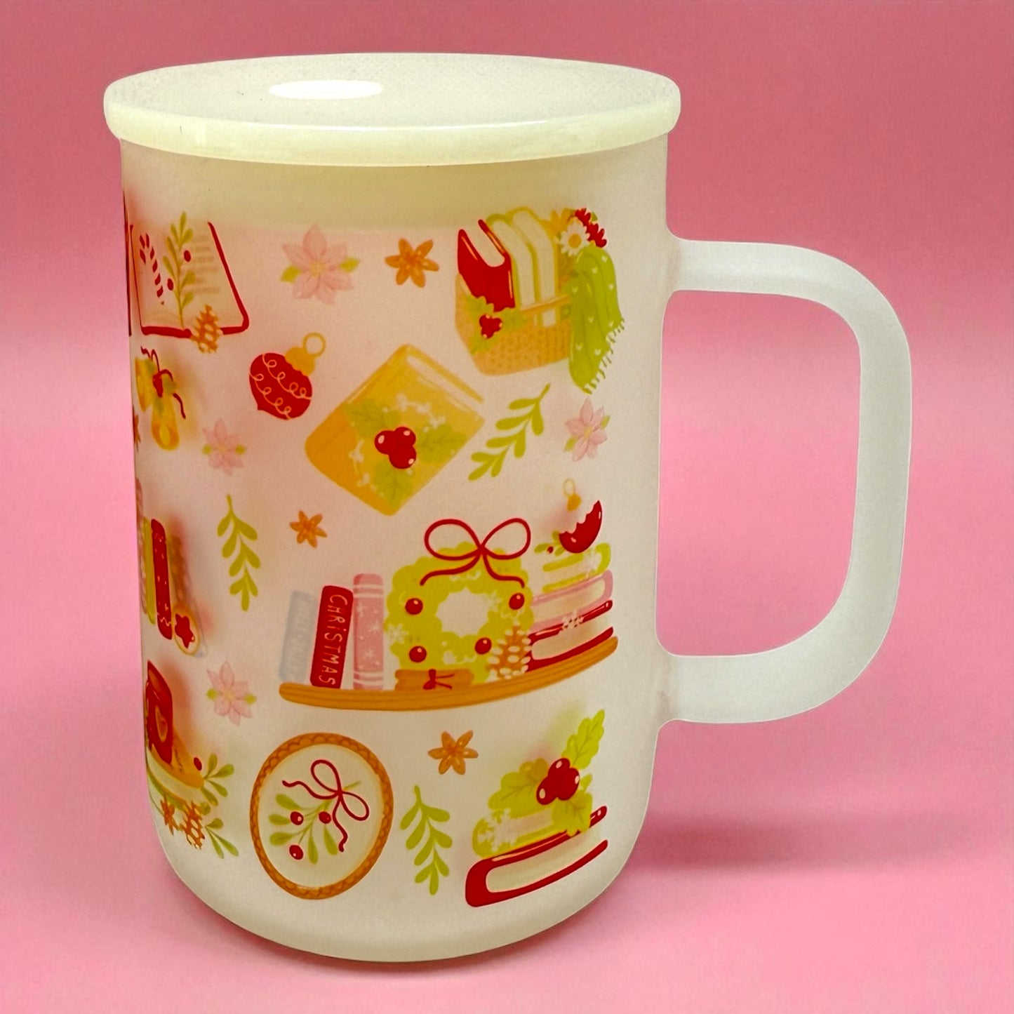 Cozy Christmas Corner 16oz Frosted Mug ☕✨