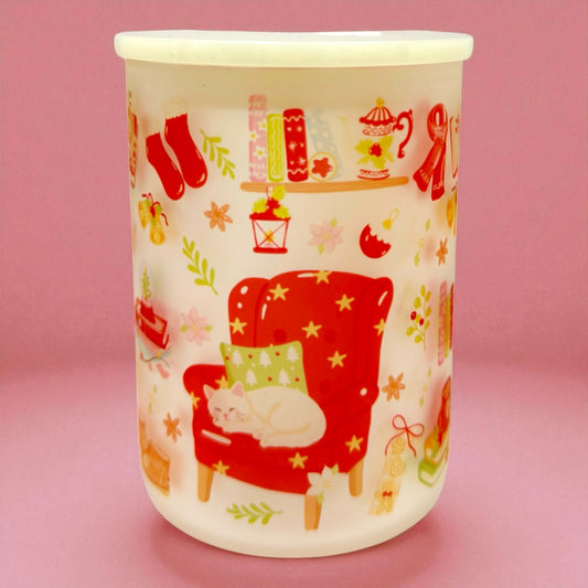 Cozy Christmas Corner 16oz Frosted Mug ☕✨