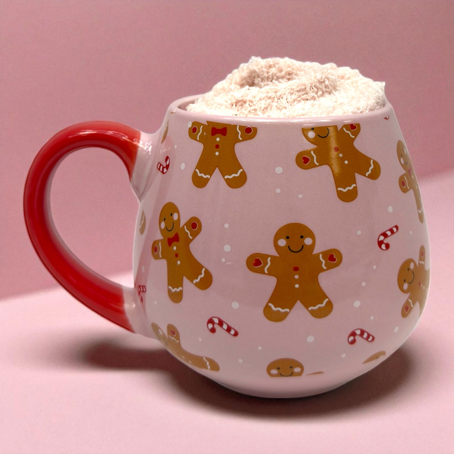 Gingerbread Cozy 15oz Mug & Socks Gift Set 🎄☕🧦