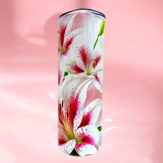 🌸Lily Bloom 20oz Stainless Steel Tumbler✨