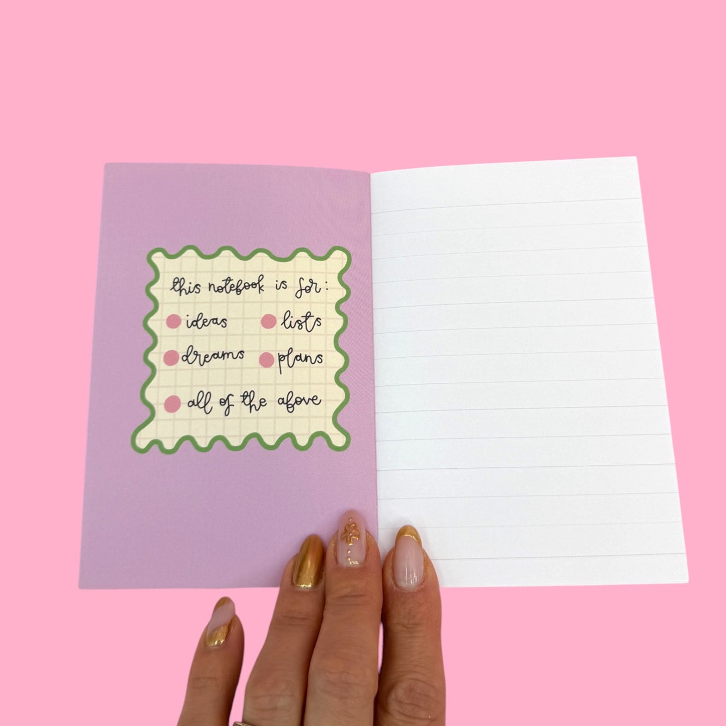 ✨ “Everything Is Going Absolutely According to Plan” A6 Notebook✨Made in the UK 💖