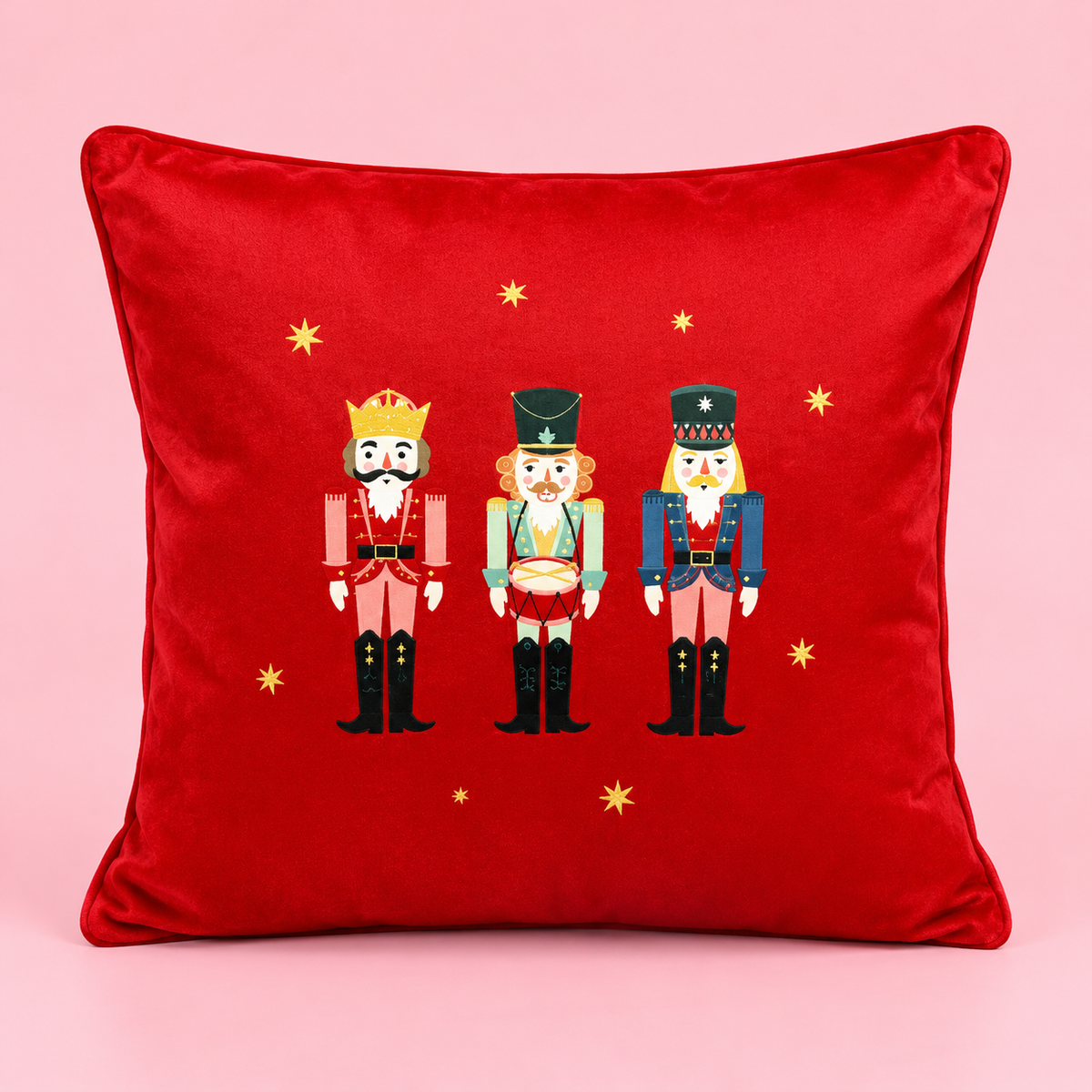 🎄 Christmas Nutcracker Velvet Cushion ❤️