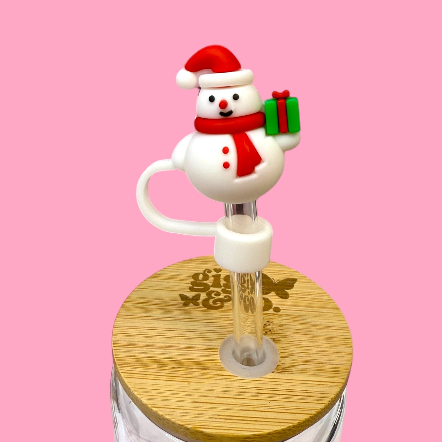☃️ Snowman Straw Topper 🎁