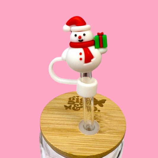 ☃️ Snowman Straw Topper 🎁