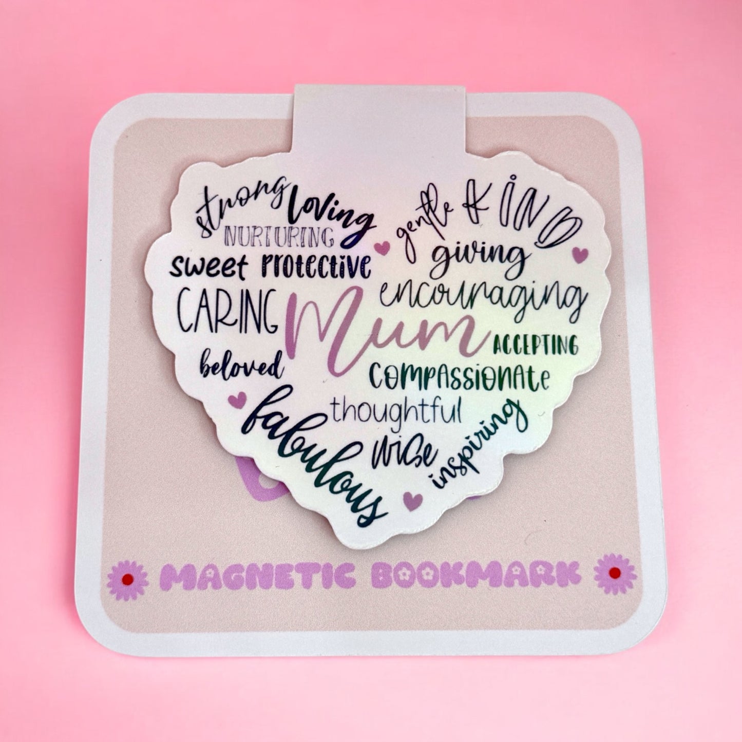 🌸 Mum-Inspired Magnetic Bookmark – Thoughtful Gift for Mum 🌸